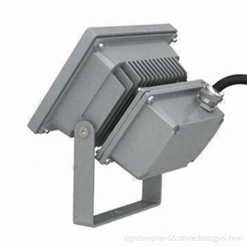 10W LED Floodlight with Aluminum Die-cast Alloy Body and High Utilization of Power